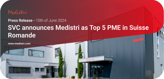 SVC announces Medistri as Top 5 PME in Suisse Romande